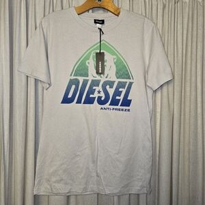 Nwt Diesel White Graphic Men's Shirt